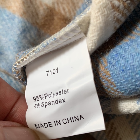 NWT, Plaid, Shacket XXL long sleeve button down perfect for fall - Picture 11 of 12